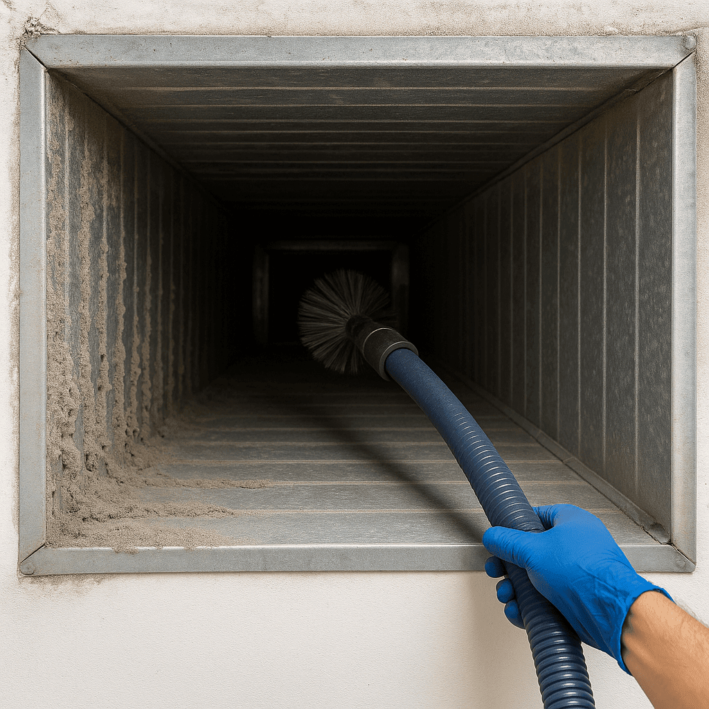 AC duct cleaning project 1