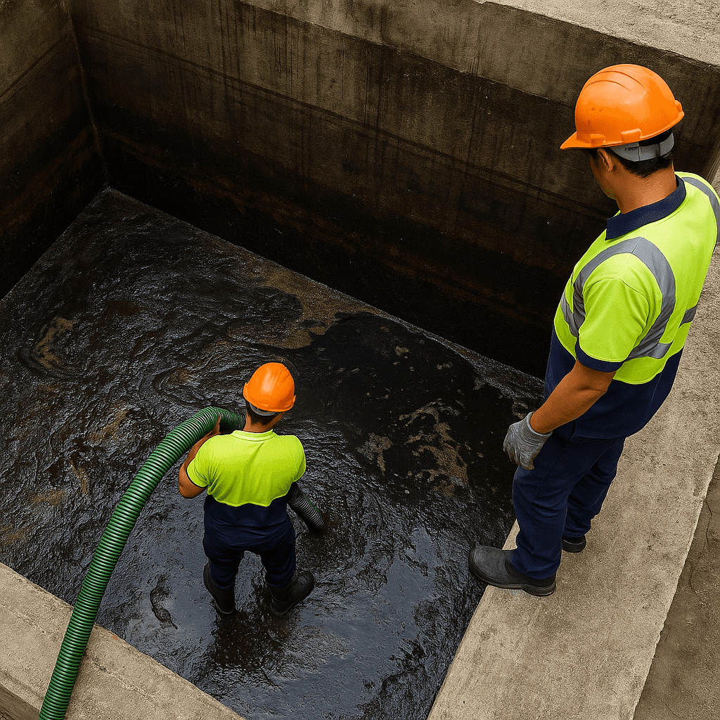 Sewage tank cleaning project 1