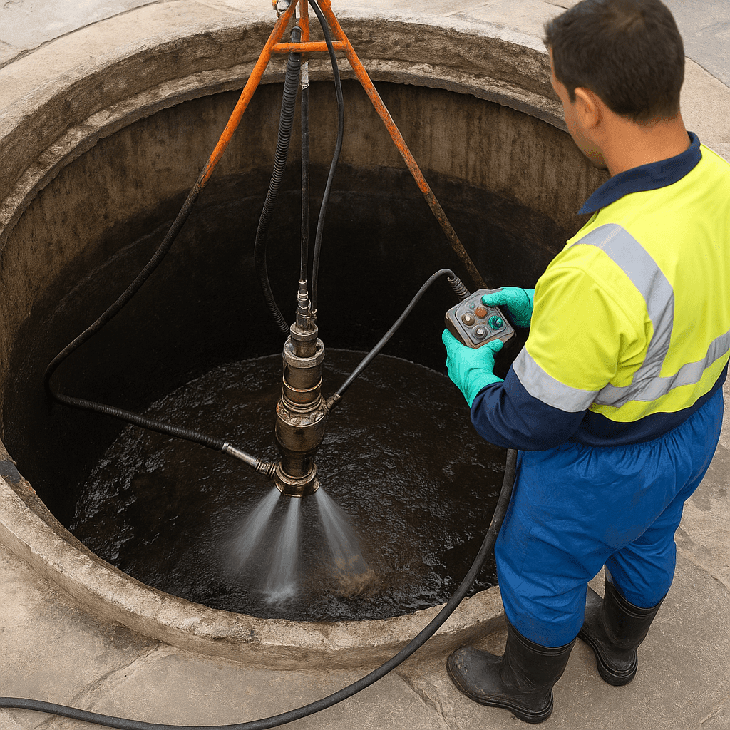Sewage tank cleaning project 3