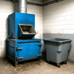 Chute Compactor & Collection Room Cleaning
